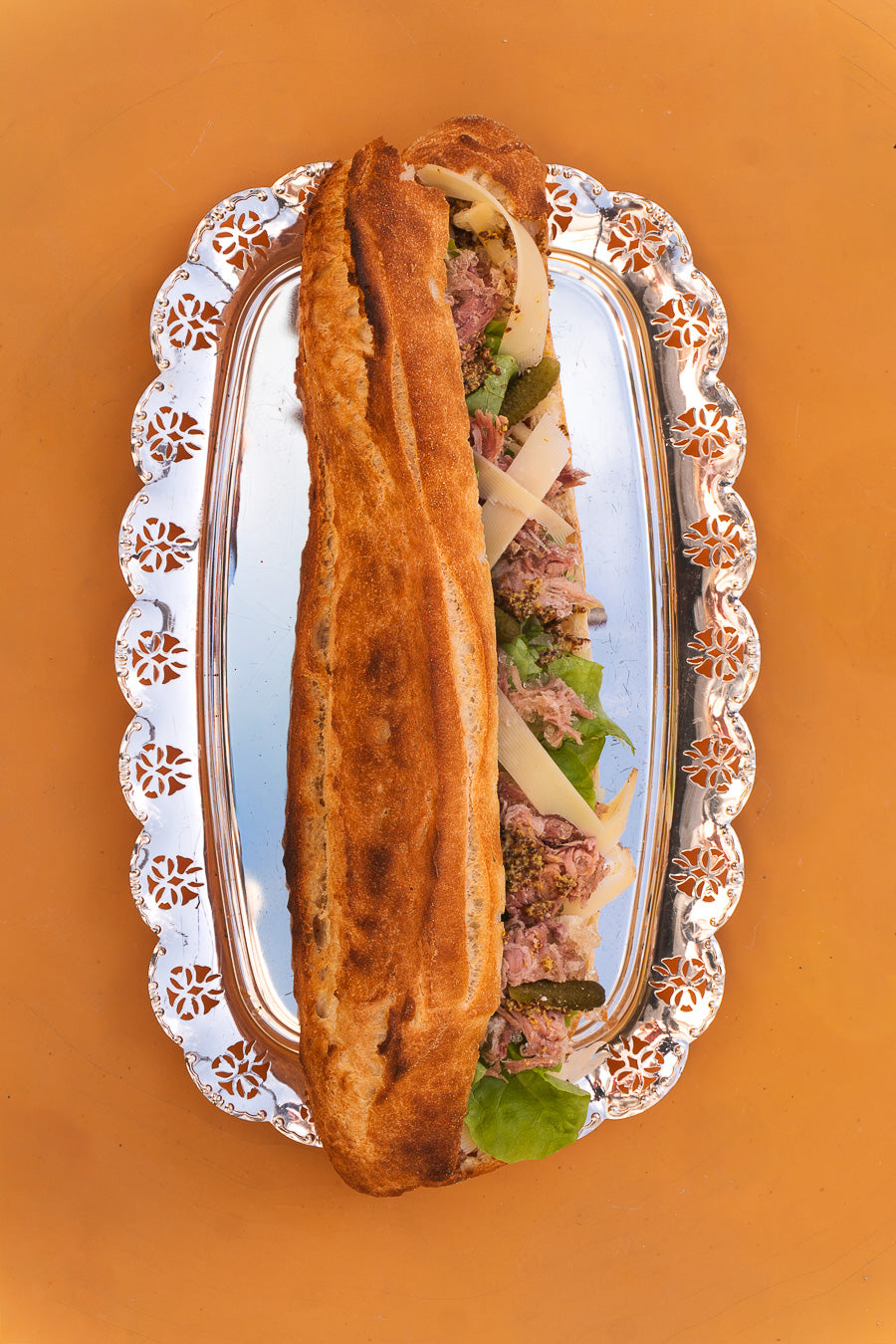 Baguette croustillante au Jambon de Reims & Comté affiné